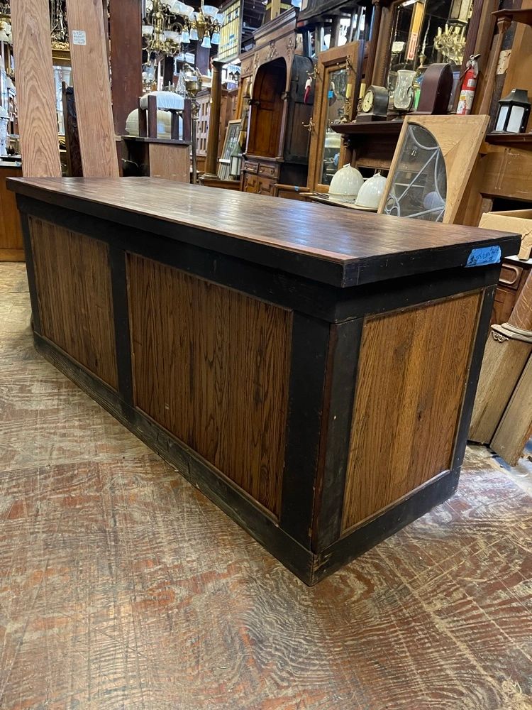 Original Antique 88” Wide General Store Counter