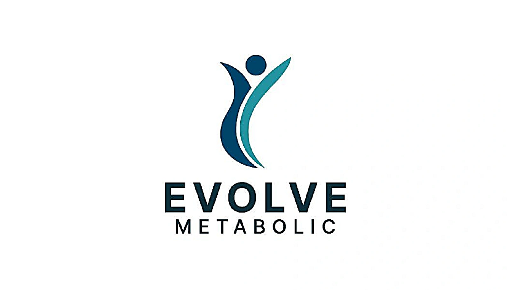 Evolve Metabolic logo with abstract human figures in blue and teal. health, obesity, weight management, weight loss, ohip covered, metabolic health