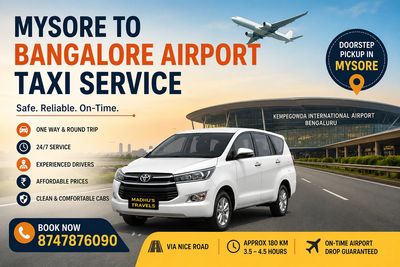 Mysore To Bangalore Airport taxi service 