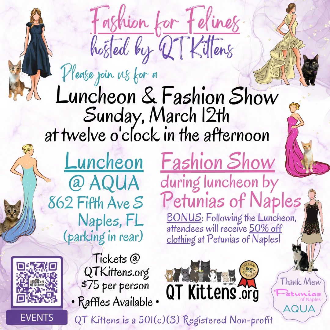 Fashion for Felines Luncheon & Fashion Show Flyer