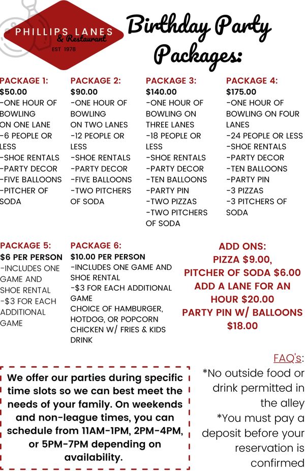 party packages
