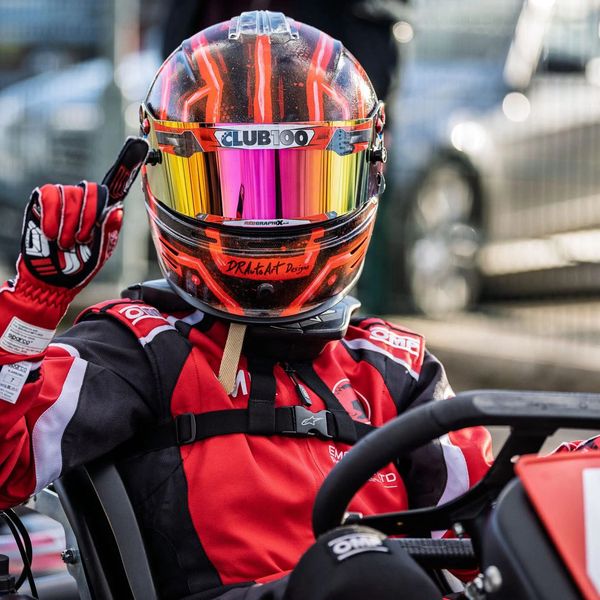 Ethan McNally-Roberts Club100 Karting Driver Champion EMR Racing Ltd Zamp Helmets DR AutoArt