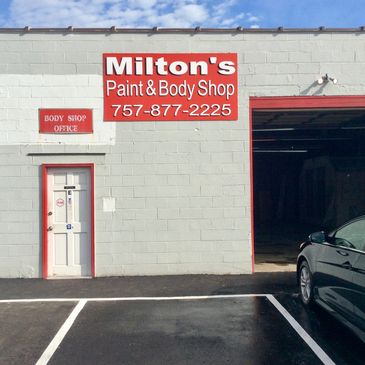 Milton's Paint and Body Office Entrance