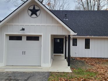 Lake house exterior