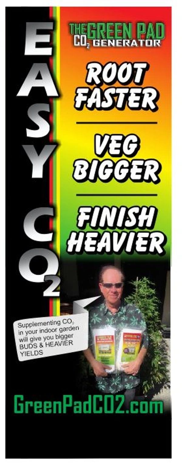 The Green Pad CO2 Generator Easy CO 2 Root Faster Veg Bigger Finish Heavier