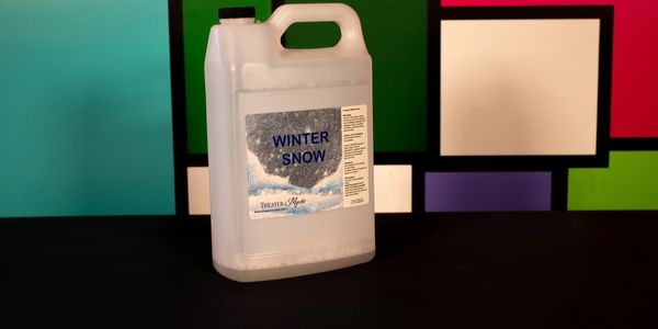 snow fluid designed by theater mystic. We have fast drying and UV snow effects.