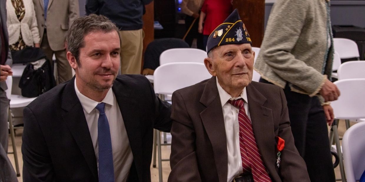 Army Veteran John Gojmerac received the French Legion of Honor in NYC.
