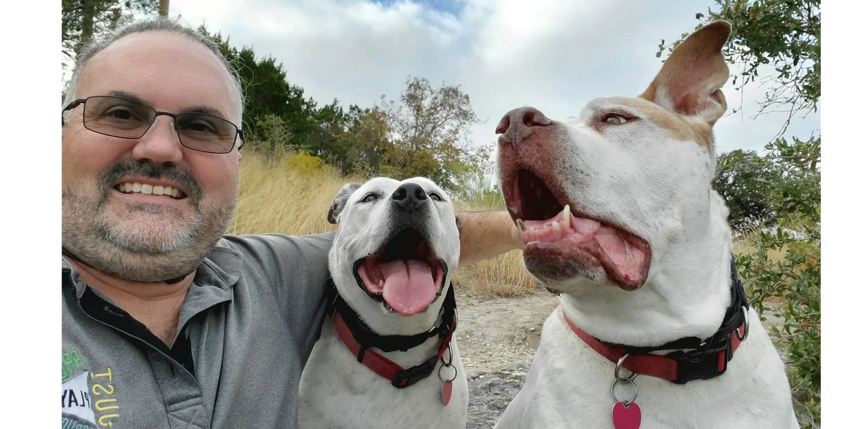 Jeff with Remi and Kimbo
"Miss you Kimbo!"