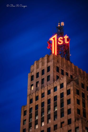 First National Bank Building Sign 1st National Bank St. Paul Minnesota, Saint Paul Twin Cities MN