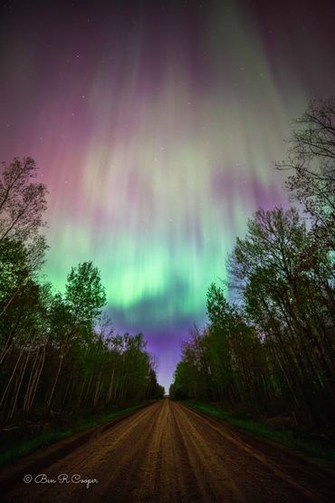 Midnight Aurora - Aurora near Hinckley, MN May 2024