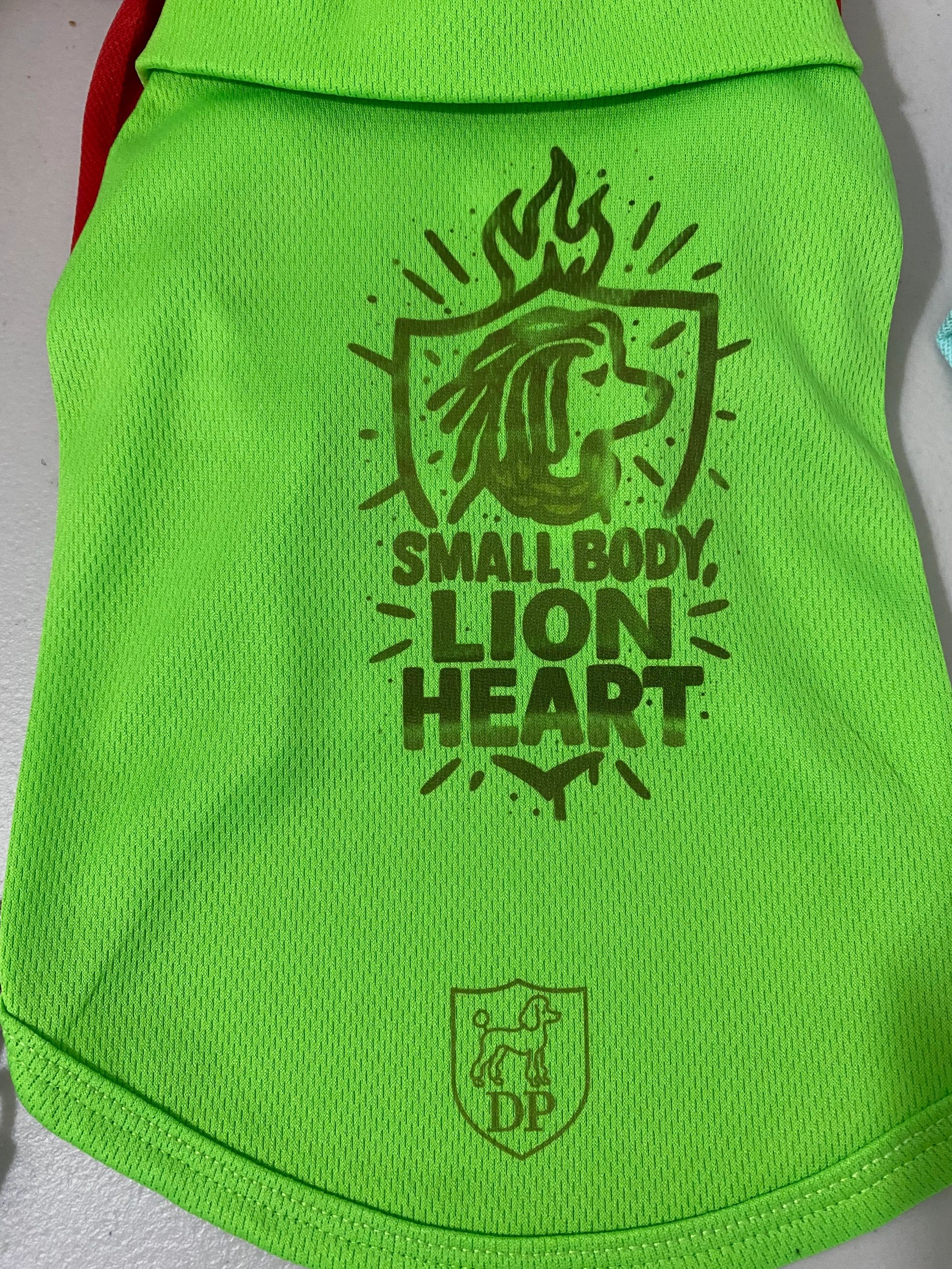 Small Body Lion Heart Custom Dog Polo Shirt