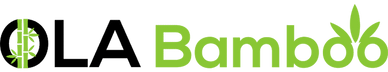 LA Bamboo logo with green and black text featuring a bamboo leaf design.