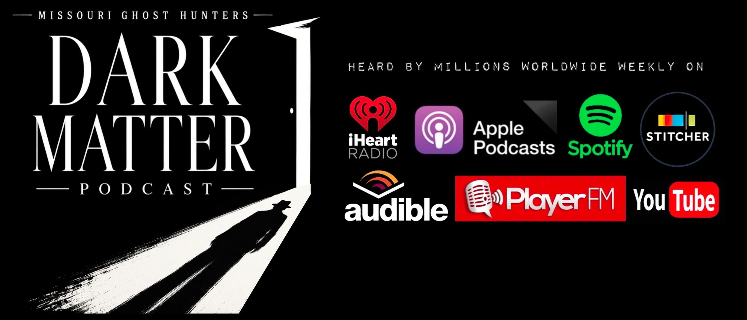 Podcast advertisement for Dark Matter by Missouri Ghost Hunters.