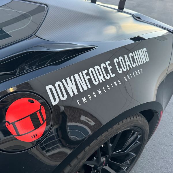 C7 ZO6 Corvette Downforce coaching logo