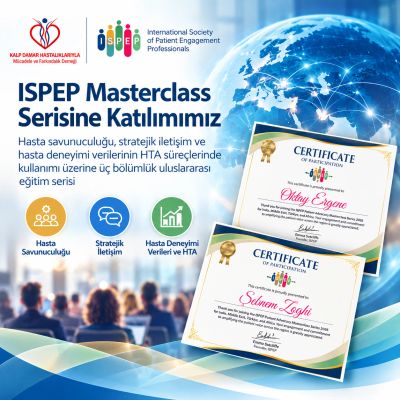 ISPEP Masterclass katılım belgesi ve eğitim duyurusu.