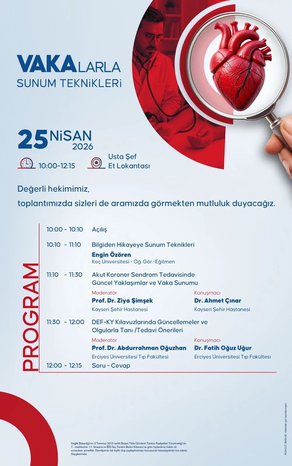 Medical presentation event on case presentation techniques, April 25, 2026.