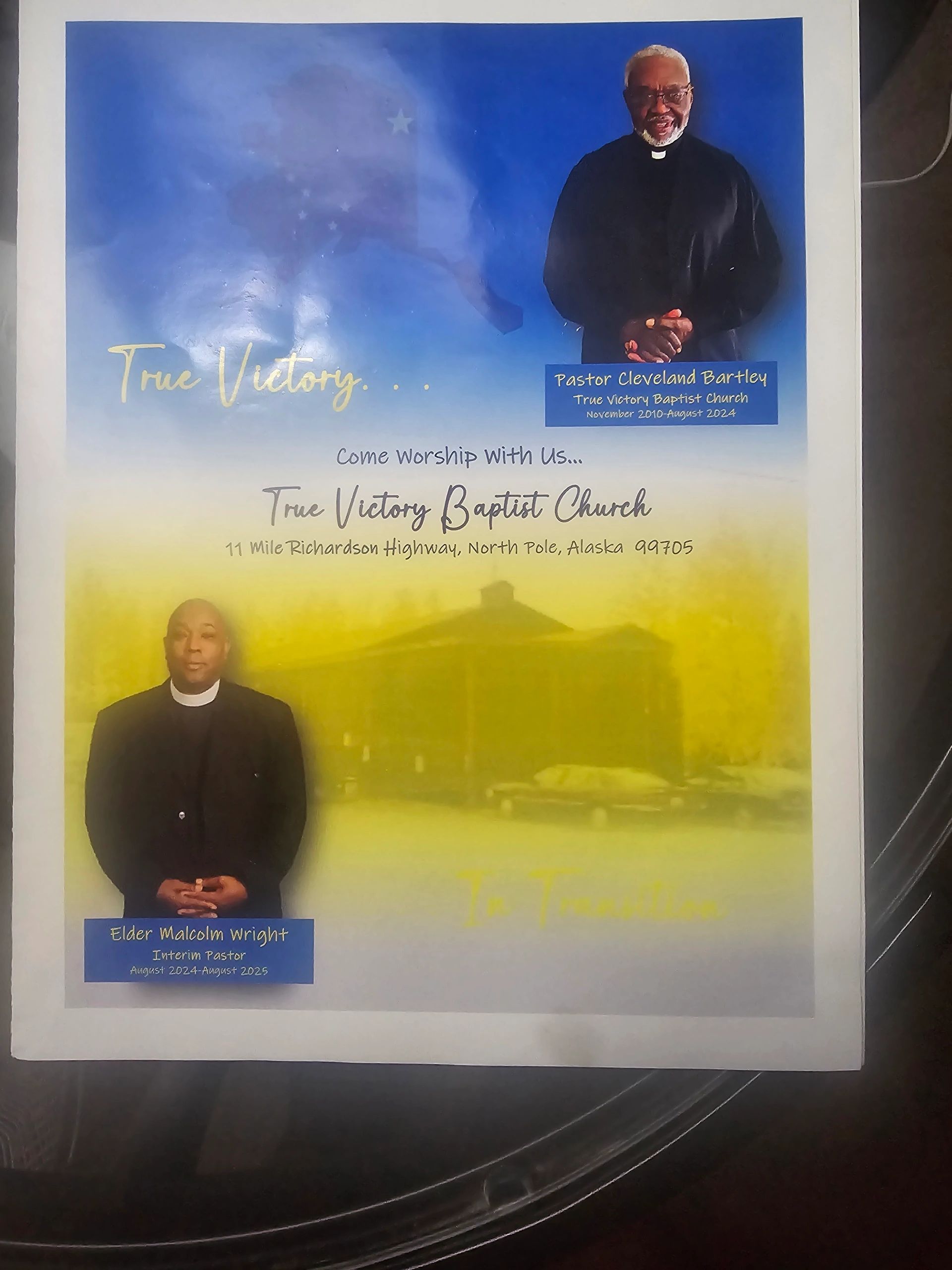 Welcome Letter from the Pastor

Dear Members and Visitors of True Victory Baptist Church,

Greetings