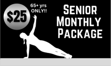 senior silver sneakers gym membership package 24hrs access to two locations monthly auto draft 65+