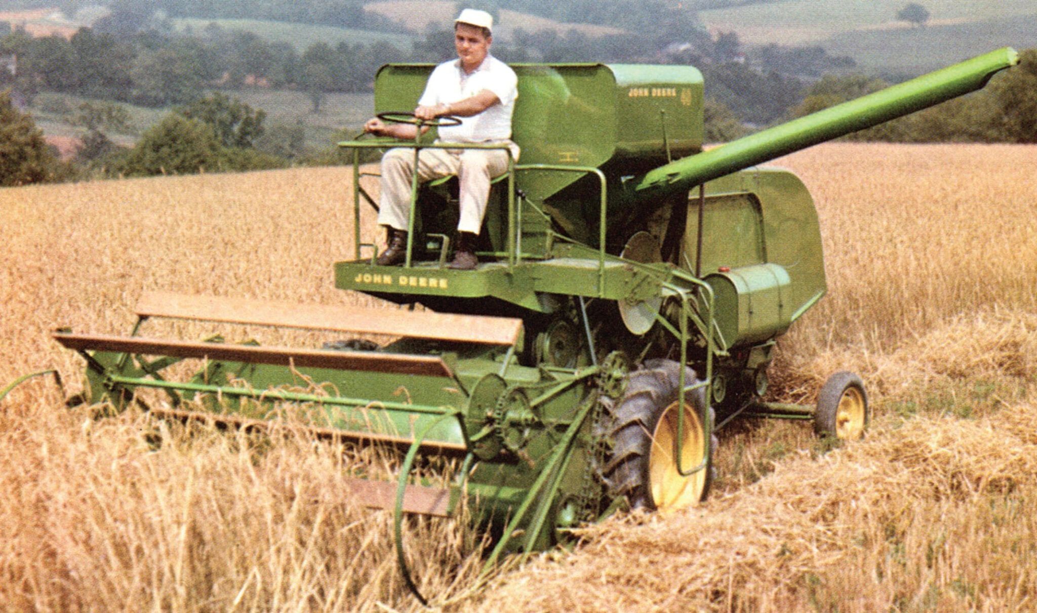 john deere combine harvester