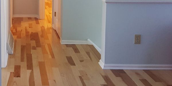 New hickory hardwood floor