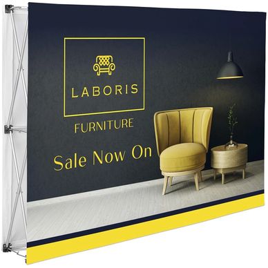 Double-Sided Straight Banner Wall 1.52m x 2.25m