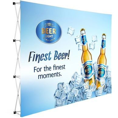  Straight Banner Wall 3m x 2.25m