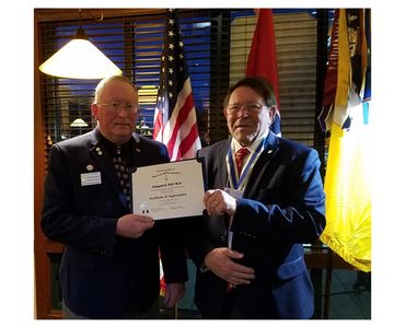 04 FEB 21 08 Cliff Kent presented SAR COA by George Ison