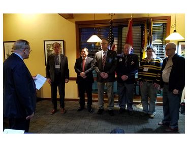 04 FEB 21 10 Larry swears in John Sevier Chapter Officers for 21 -23