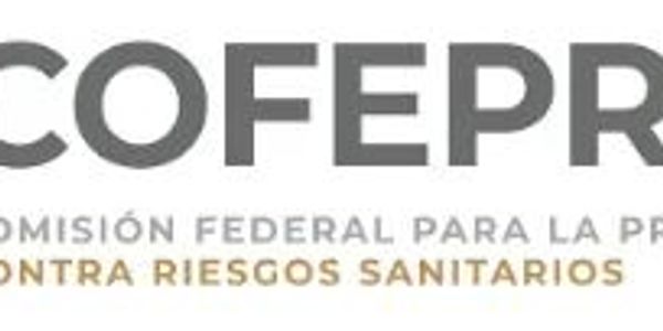 Logo of COFEPRIS, a Mexican health risk prevention agency.