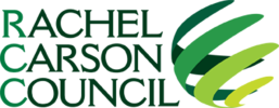 Logo of the Rachel Carson Council with green text and a stylized green and yellow globe.