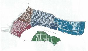 Jacksonville Wayfinding Color Coded Districts