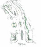 Entry Landscaping Plan at Mirador