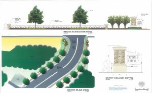 Pritchard Plantation Entry and  Monument Sign Rendering