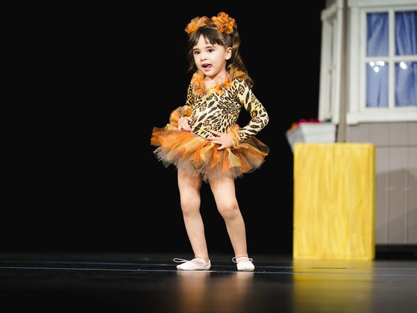 little girl dancing creative movement