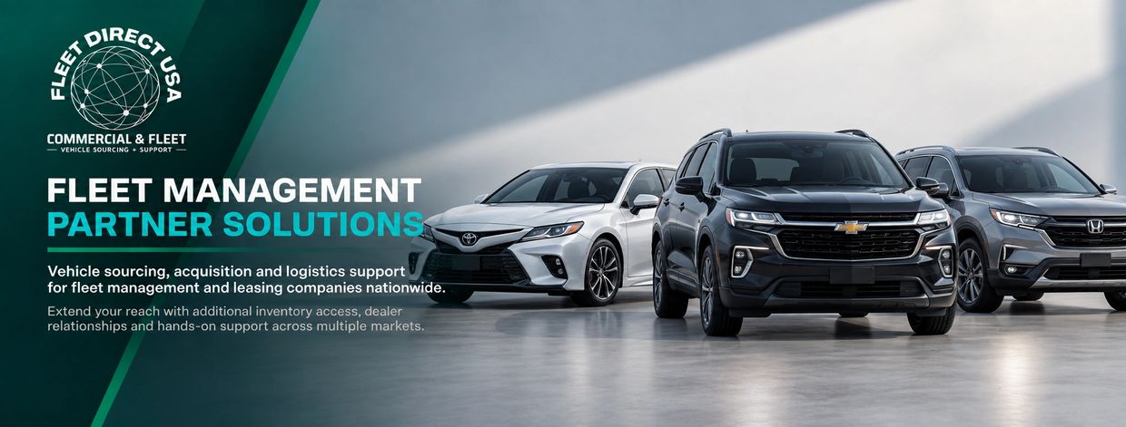 Fleet vehicle sourcing and acquisition support for fleet management and leasing companies cars & suv
