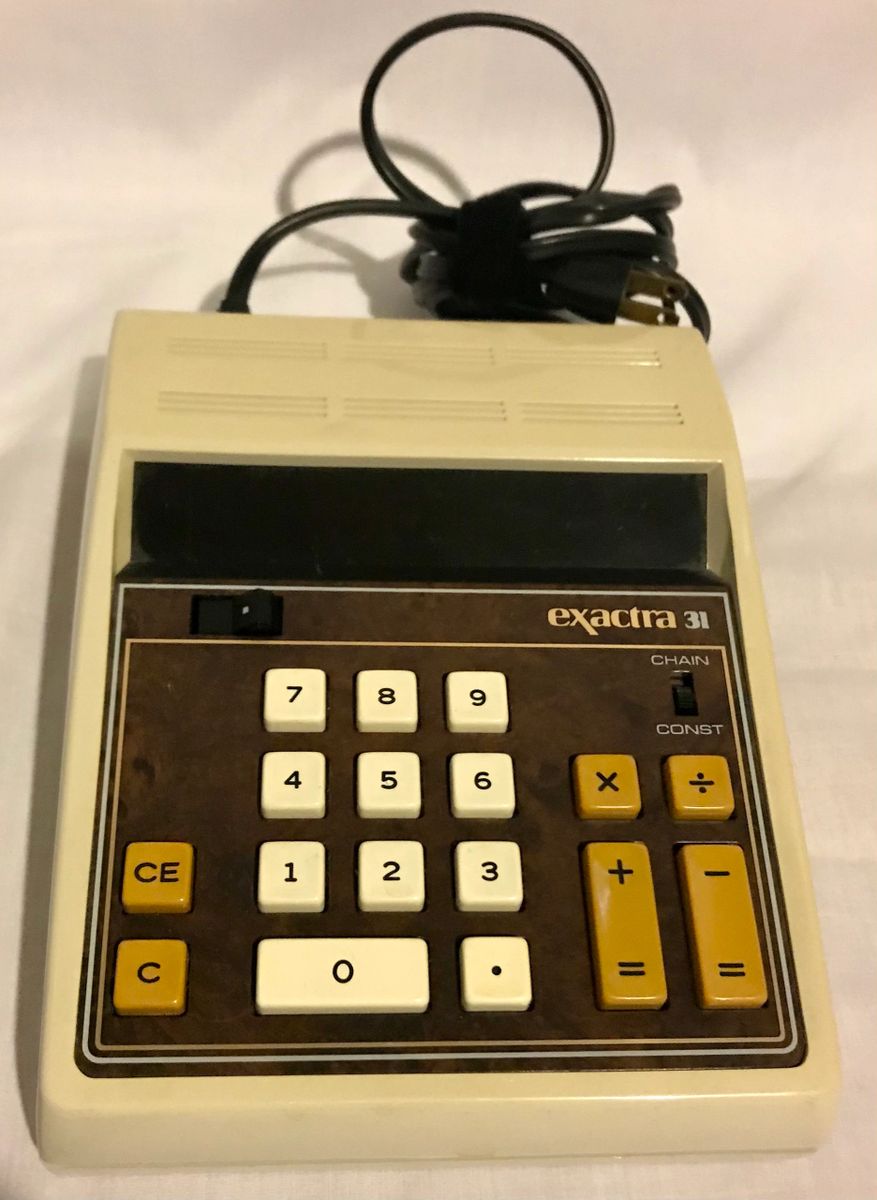 Exactra 31 "Vintage 1974 Electronic Calculator"