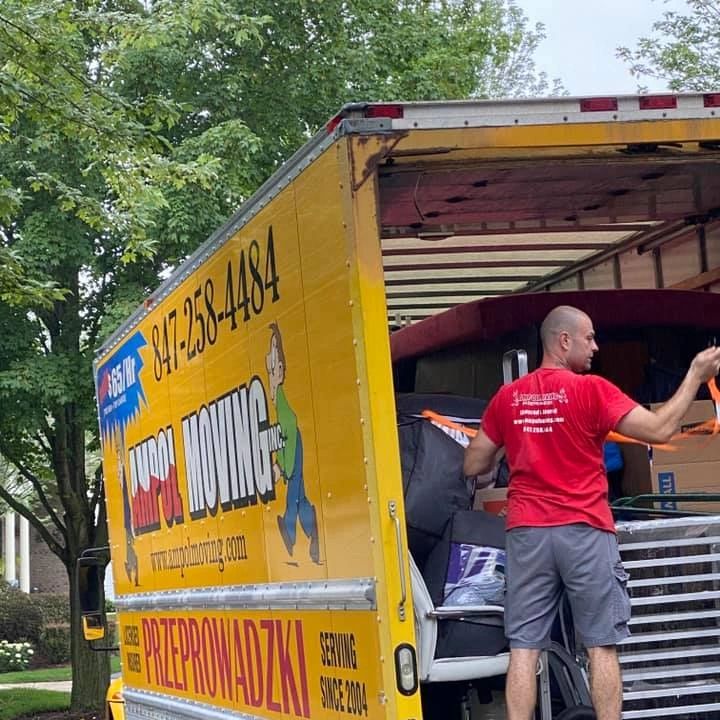 Ampol Movers loading a truck in Chicago