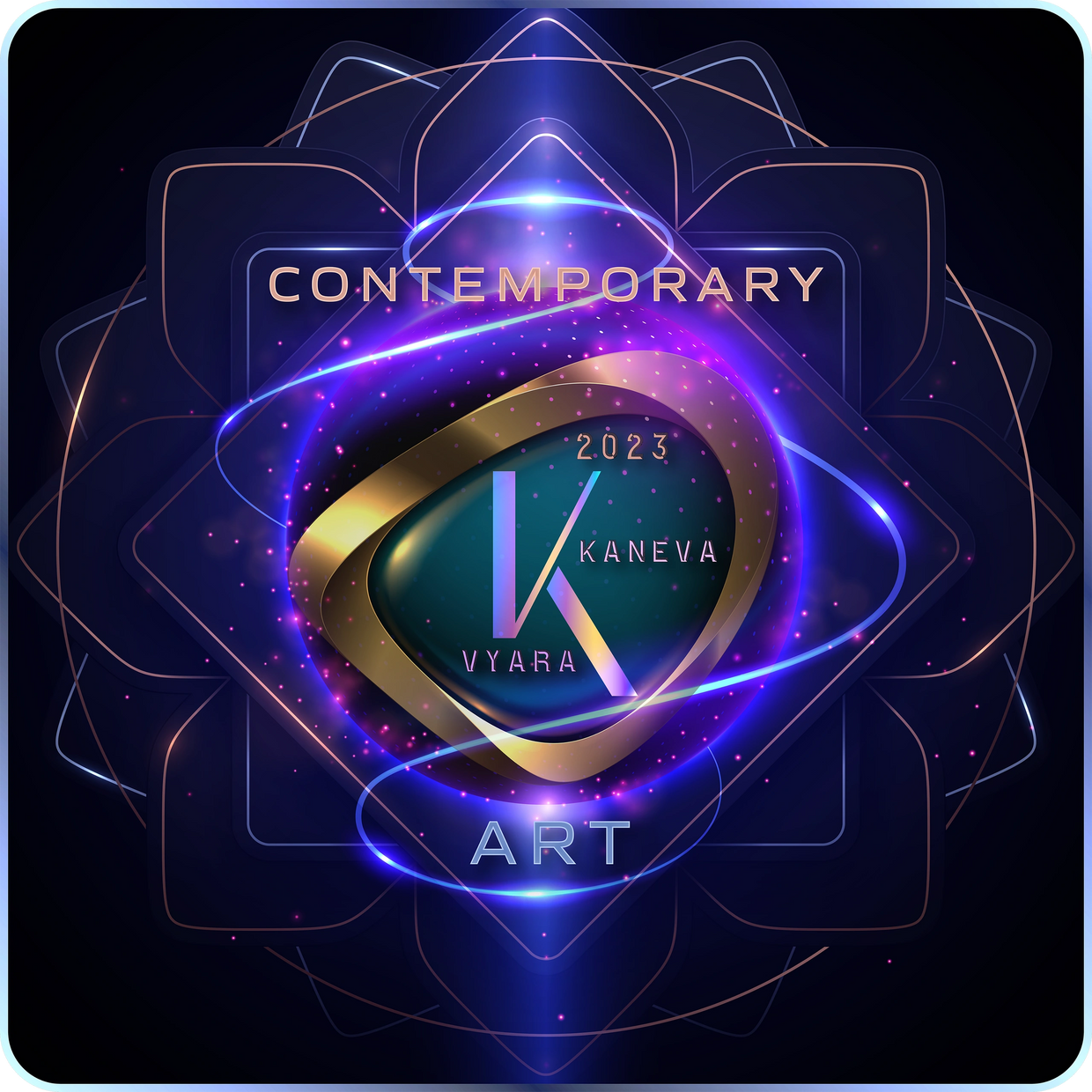 Vyara Kaneva-Contemporary Art -Official Logo-Copyright Daniel M. Tringov, 2023-All Rights Reserved. 
