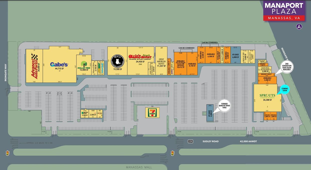 Manafort Plaza Site Map