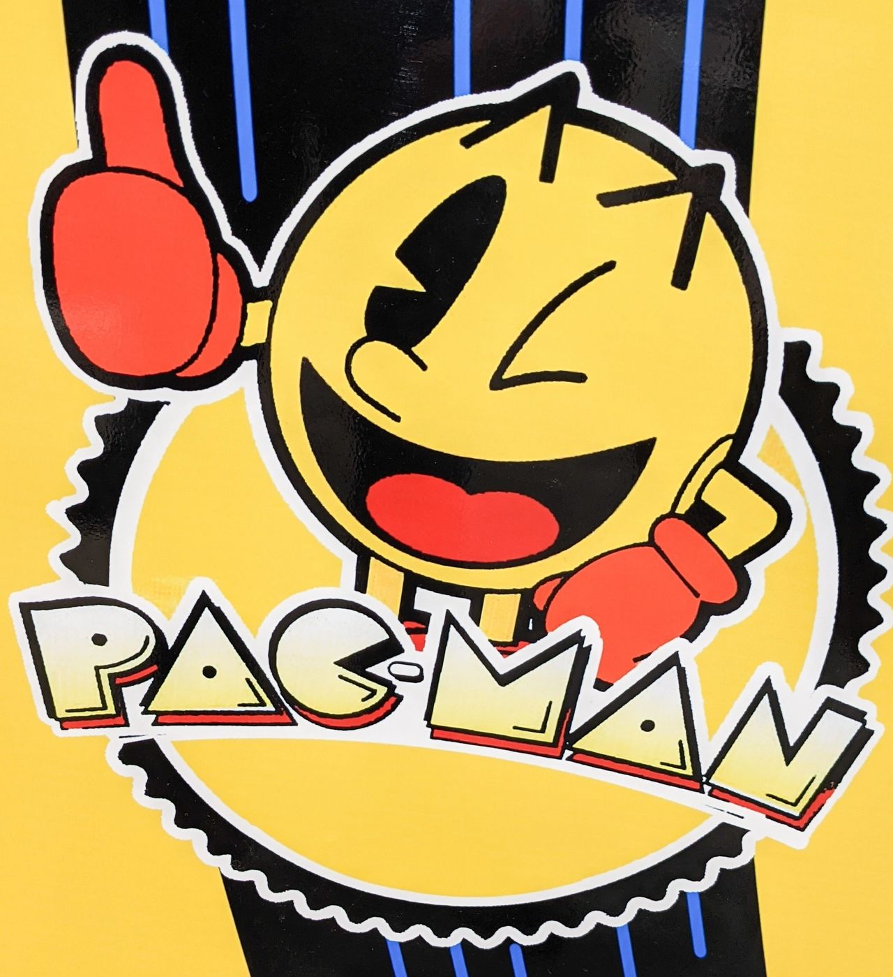 The side graphic from a "Pac-Man" arcade game