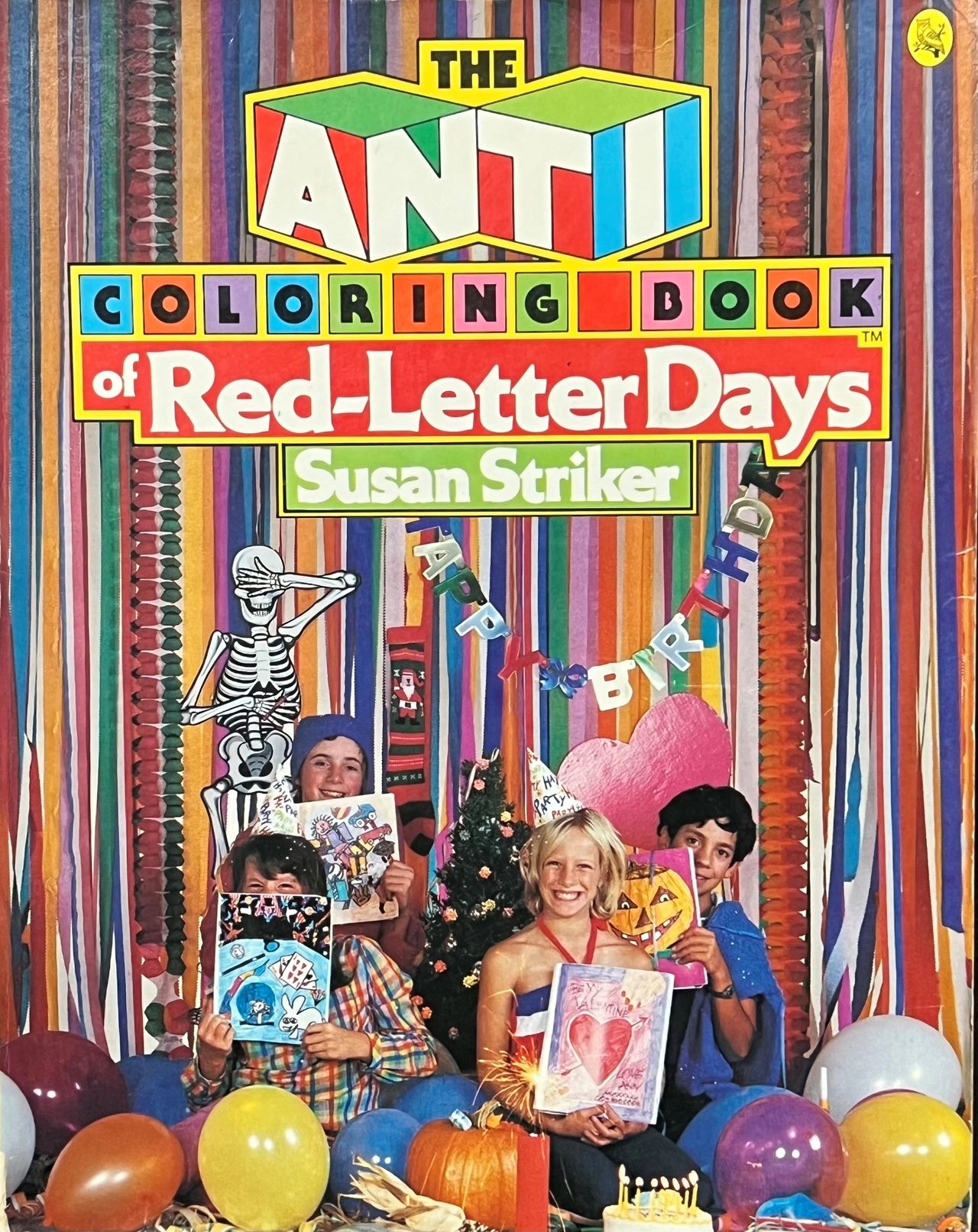 A cover image of an Anti-Coloring Book by Susan Striker