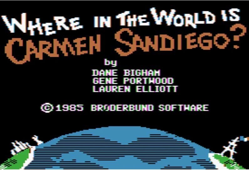 The title page of the original 1985 game