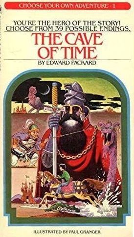 Cover image from the "The Cave of Time" by Edward Packard