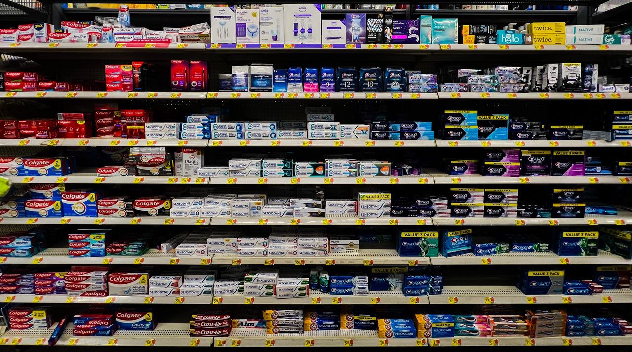 The "toothpaste aisle" in a large US retailer