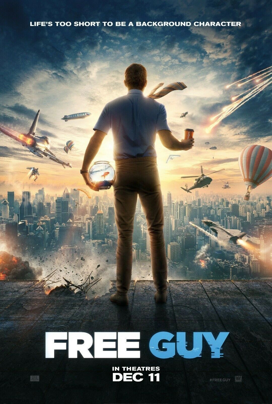 Movie poster from the film Free Guy (2021)