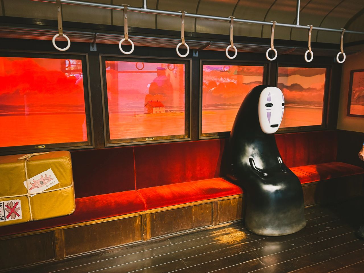 "Spirited Away" selfie display at Ghibli Park