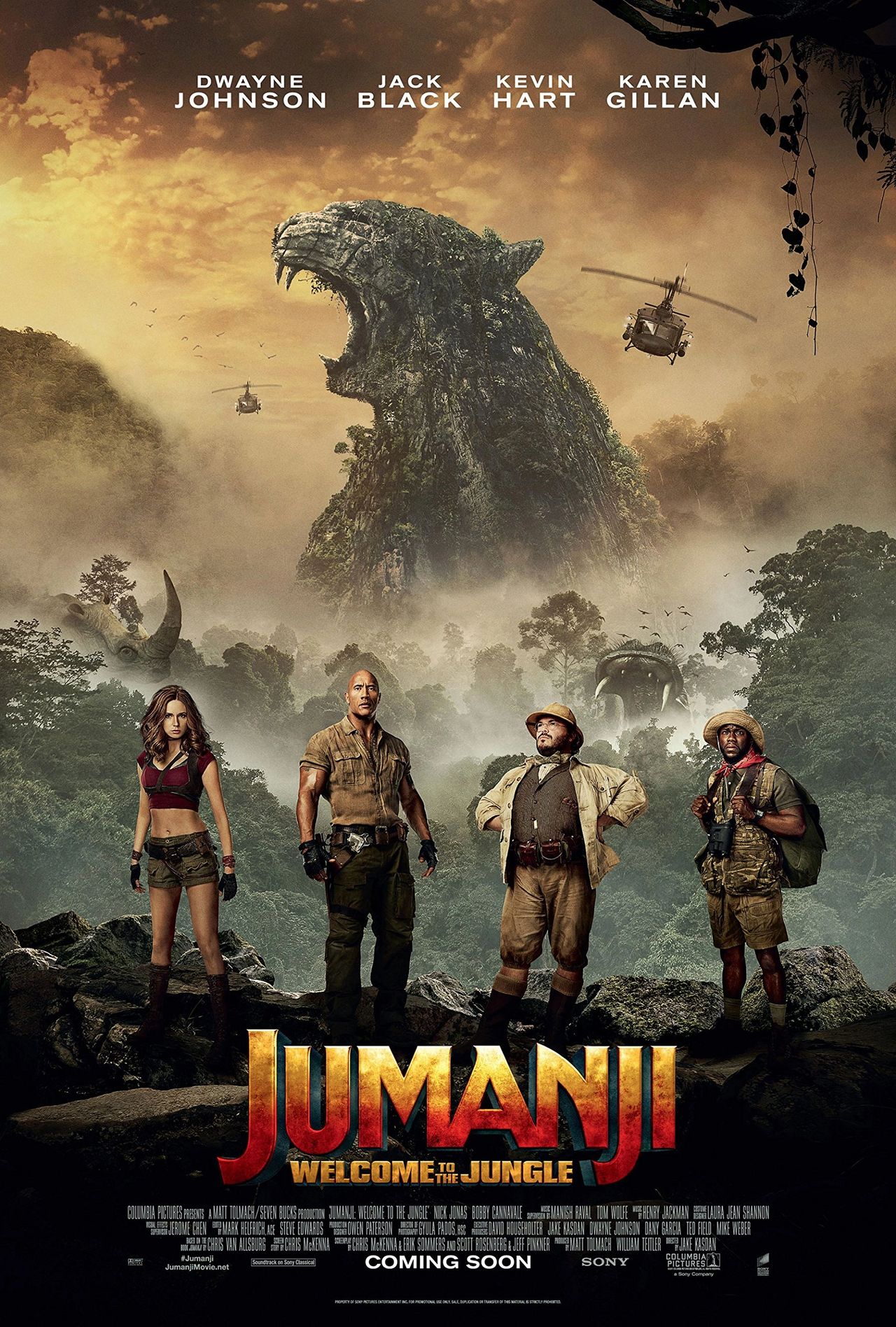 Movie poster from the film Jumanji: Welcome to the Jungle (2017)