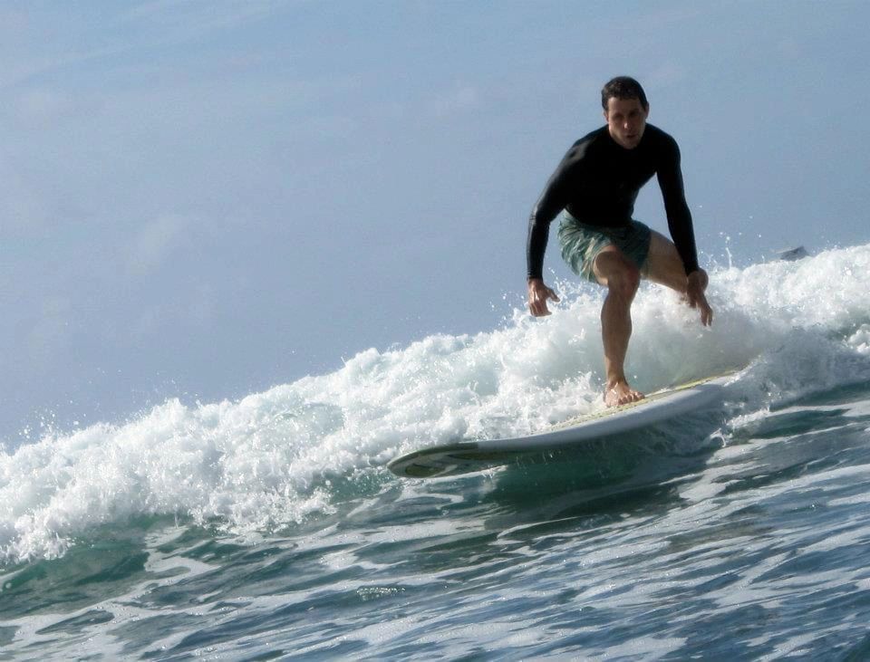 An image from one of my first surfing experiences