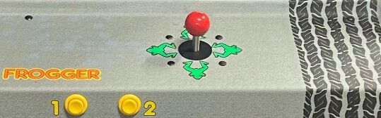 The simple joystick set up on "Frogger" - Up, Down, Right, Left - That's it!