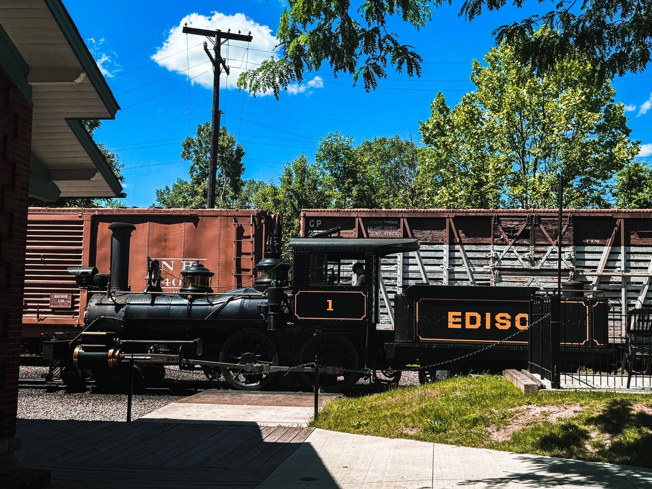 A working locomotive at Greenfield Village